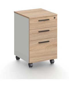 Контейнер за бюро RFG Monaco, 400 х 420 х 620 mm, ПДЧ 16 mm, бряст и бяло