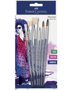 Faber-Castell Четки за рисуване, 6 броя, асорти
