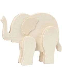Creativ Company Фигурка Слон, за декорация, дървена, 12 х 16 cm