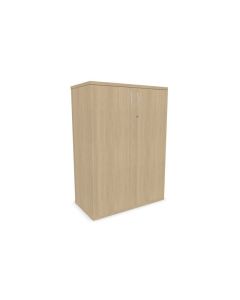 Шкаф Narbutas Uni, 800 х 425 х 1120 mm, ПДЧ 18 mm, меламин избелен дъб, извити метални дръжки