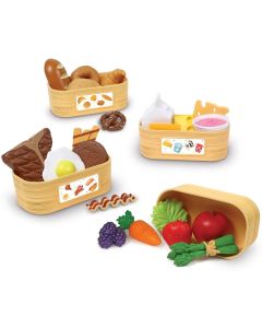 Learning Resources Комплект за сортиране - Групи храни, 22 части
