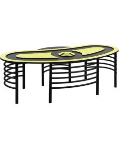 Маса по роботика RFG Lime, над VIII клас, 2500 х 1320 х 773 mm, ПДЧ плот, черна