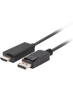 Lanberg display port (M) V1.1 -- HDMI (M) cable 1m, black