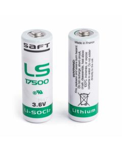 Saft LS17500-STD, литиево-тионил хлоридна батерия, A формат, 3.6 V, 3.4 Ah, Li/SOCl2, с пъпка