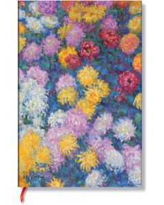 Paperblanks Тефтер Monet Chrysanthemums, Mini, широки редове, твърда корица