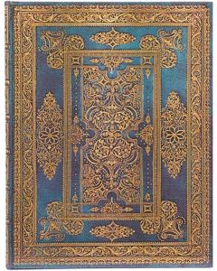 Paperblanks Тефтер Blue Luxe, Ultra, широки редове, твърда корица, 72 листа