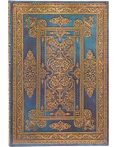 Paperblanks Тефтер Blue Luxe, Midi, широки редове, твърда корица, 72 листа