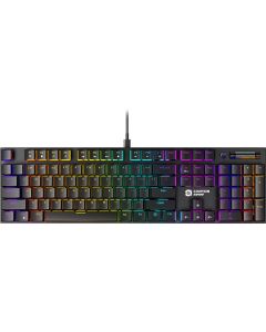 Геймърска Canyon Cometstrike TKL GK-55, USB, Подсветка, MX Red Linear, Механична, Черен