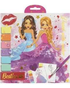 Moxy Комплект оцветяване с вода, с включена четка, 8 листа