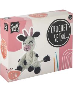 Craft ID Комплект за плетене на една кука Крава, 14 х 8 х 16 cm