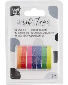 Craft ID Тиксо, с мотиви за декорация, дължина 3 m, 3 броя, шарено