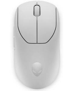 Alienware Pro, Безжична, Оптичен сензор, 26000 dpi, 2.4 GHz, 125 ms, Бял