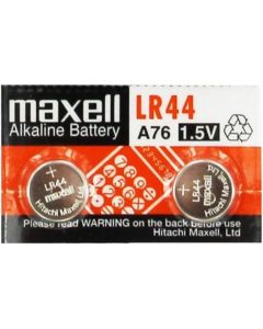 Бутонна микроалкална батерия MAXELL LR-44 -AG13- 1,55V 10 бр.-pack  цена за 1 бр.