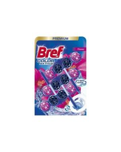 Bref Ароматизатор за тоалетна Color Active, свежи цветя, 3 х 50 g