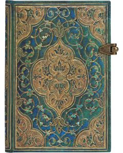 Paperblanks Тефтер Turquoise, Mini, широки редове, твърда корица, 120 листа