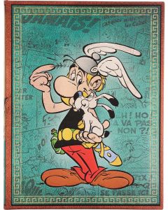 Paperblanks Тефтер Asterix the Gaul, Ultra, широки редове, твърда корица, 72 листа