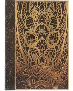 Paperblanks Тефтер The Chanin Rise, Midi, широки редове, твърда корица, 72 листа