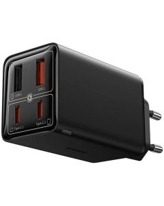 Baseus GAN6 Pro, 2x USB Тype C + 2x USB Type A, 65W, Черен