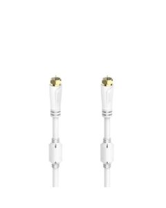 HAMA Коаксиален антенен кабел SAT, F-Plug - F-Plug, позлатен, 1.5 м., 100 dB
