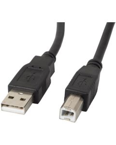 Lanberg USB-A (M) -- USB-B (M) 2.0 ferrite cable 1m, black