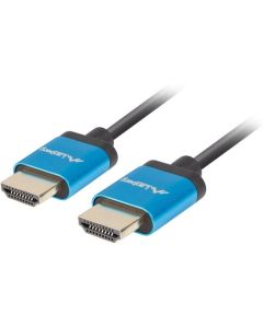 Lanberg HDMI M-M V2.0 4K cable 1m, slim, black