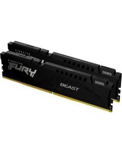 Kingston Fury Beast Expo, 64GB(2x 32GB) DDR5, 6000Mhz, CL30 DIMM,черен цвят