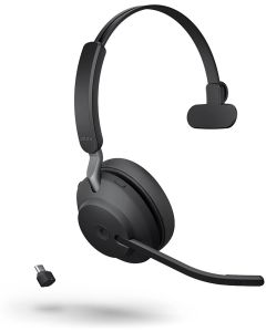 Jabra EVOLVE2 65 моно слушалка, MS, Link380 USB-C, черна
