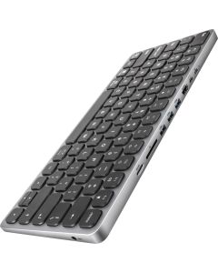 HMC-KB keyboard USB-C 5Gbps with HUB, microSD/SD, 3x USB-A, HDMI 4K/60Hz