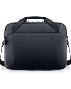 Dell EcoLoop Pro Slim Briefcase 15, Полиестер, Отделение за аксесоари, Цип, Черен