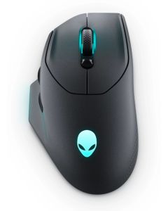Dell Alienware AW620M, геймърска, безжична, USB Тype-C, 26000 dpi, черен цвят