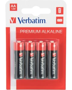 Verbatim ALKALINE BATTERY AA 4 PACK (HANGCARD)
