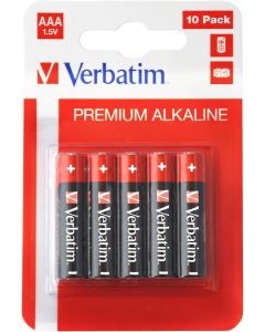 Verbatim ALKALINE BATTERY AAA 10 PACK (HANGCARD)