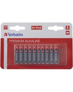 Verbatim ALKALINE BATTERY AAA 20 PACK (HANGCARD)