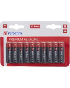 Verbatim ALKALINE BATTERY AA 20 PACK (HANGCARD)