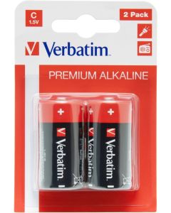 Verbatim ALKALINE BATTERY C 2 PACK (HANGCARD)