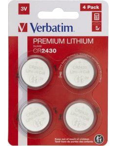 Verbatim LITHIUM BATTERY CR2430 3V 4 PACK