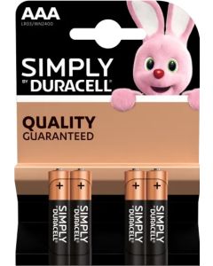 Алкална батерия DURACELL BASIC LR03 -4 бр. в блистер- 1.5V