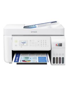EPSON EcoTank L5316, Цветен Мастиленоструен, A4, 10-5ppm 1200x2400 DPI, Wi‑Fi, LAN, факс, бял
