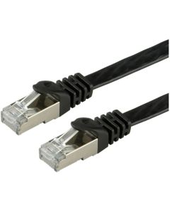 VALUE 21.99.0971 :: Кабел FTP Cat. 6 (Class E), extra-flat, черен, 1.0 м