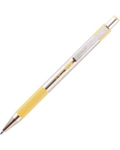 Zebra Химикалка F-301 Pastel, метална, 0.7 mm, жълта