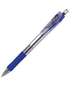 Zebra Химикалка Tapli Clip, прозрачна, 0.7 mm, синя