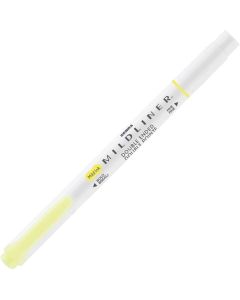Zebra Текст маркер Mildliner Fluorescent, двоен, жълт