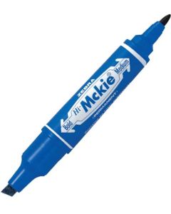 Zebra Перманентен маркер Hi-Mckie, двоен, 2-4 mm, син
