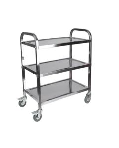 Количка за сервиране Office 1, 3 нива, метална, 86.5 х 45 х 89.5 cm