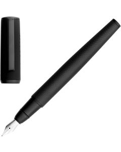 Hugo Boss Писалка Arche Iconic, в кутия, черна