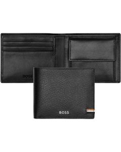 Hugo Boss Портфейл Iconic, с монетник, черен