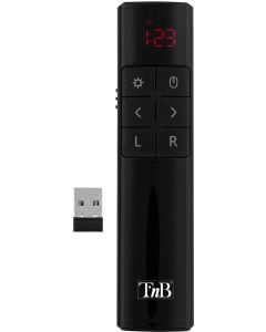 Показалка TNB Presenter, лазерна, USB Type-A, черна, обхват 10 m
