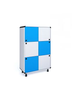 RFG Шкаф Dale, с 6 отделения, 800 х 400 х 1200 мм, Сив-син