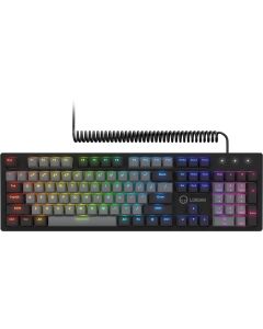 LORGAR Azar 514, USB кабел, QWERTY, RGB с 18 режима, Dream механични, Черен