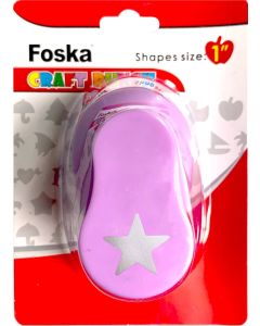 Foska Перфоратор за декорация - Звезда, 25 mm, зелен